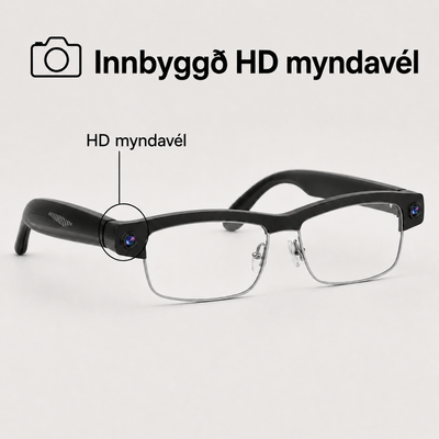 Dreamova Vista Air Black Square — AI Snjöll Gleraugu með Sjónrakningu
